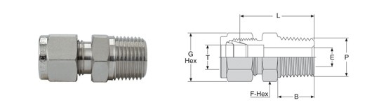 Male Connector (Tapered Thread)