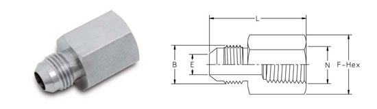 37º Flare Female Connector