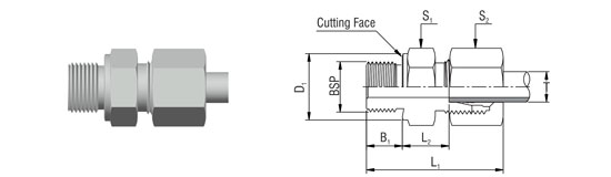 Straight Male Stud Fittings – GER