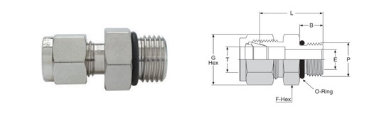 Male Connector (SAE/MS Straight Thread)