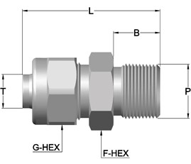 PNO – TAPER MALE CONNECTOR (PNOCMT)