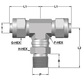 PNO – TAPER MALE SWIVEL BRANCH TEE (PNOTMSBT)