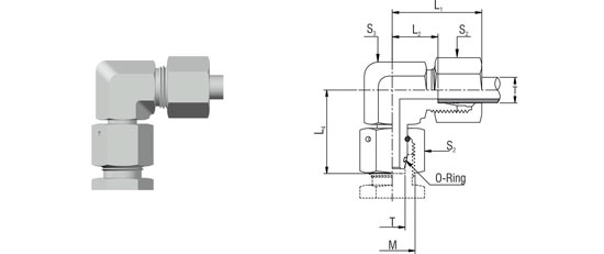 Adjustable Elbow Fittings With Swivel Nut – EW