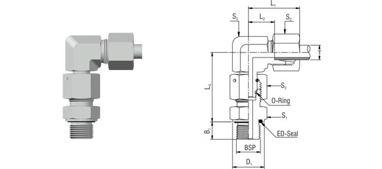 Adjustable Elbow Fittings With Swivel Nut – EWM