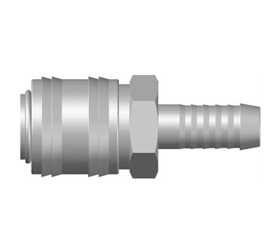 Hose Barb coupler, Metric and Fractional Hose