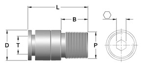 PIF – Key Way Compact Taper Male Connector (PIFKRTMC)