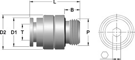 PIF – Key Way Parallel Male Connector (PIFPMCK)