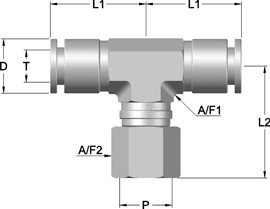 PIF – Parallel Female Swivel Branch Tee (PIFPFSBT)