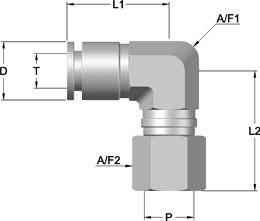 PIF – Parallel Female Swivel Elbow (PIFPFSE)