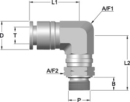 PIF – Parallel Male Swivel Elbow (PIFPMSE)