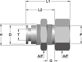 PIF – Taper Female Bulkhead Connector (PIFTFBC)