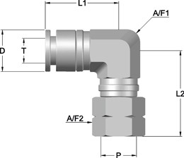 PIF – Taper Female Swivel Elbow (PIFTFSE)