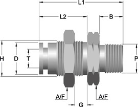 PIF – Taper Male Bulkhead Connector (PIFTMBC)