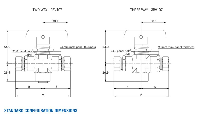 Two/Three Way Ball Valves