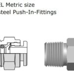 This photo shows a stainless steel fitting