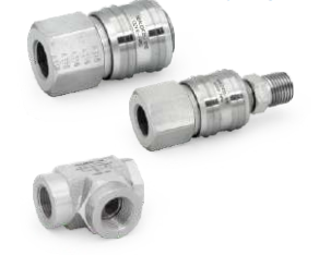 The image shows quick-connect couplings