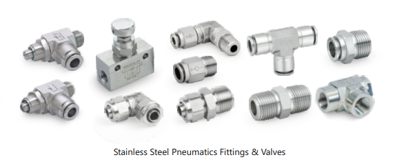 Fittings and valves for pneumatic systems