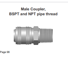 A stainless steel quick connect coupling